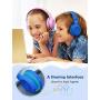 Mpow CH6S Kids Headphones with Microphone Over-Ear/On-Ear, HD Sound Sharing Function Headphones for Children Boys Girls, Volume Limited Safe 85dB/94dB Foldable Headset w/Mic for School/PC/Cellphone