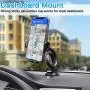 Car Truck Phone Mount Holder with 13-Inch Gooseneck Long Arm, Industrial-Strength Suction Cup Car Holder for All Cell Phones iPhone by 1Zero Windshield Dashboard Window Dash Mobile Mount