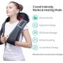 Shiatsu Neck Back Shoulder Massager - Electric Neck and Back Massager with Heat, Deep Tissue 3D Kneading Massage Pillow for Leg, Body Muscle Pain Relief, Used for Home, Office, and Car