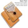 Kalimba,17 Key Kalimba Thumb Piano, Mahogany Wood Music Instrument Finger Piano with Tuning Hammer for kids Adult Beginners, Christmas perfect gifts Ideal for Friend, Family, Lover (C Tone) Mbira