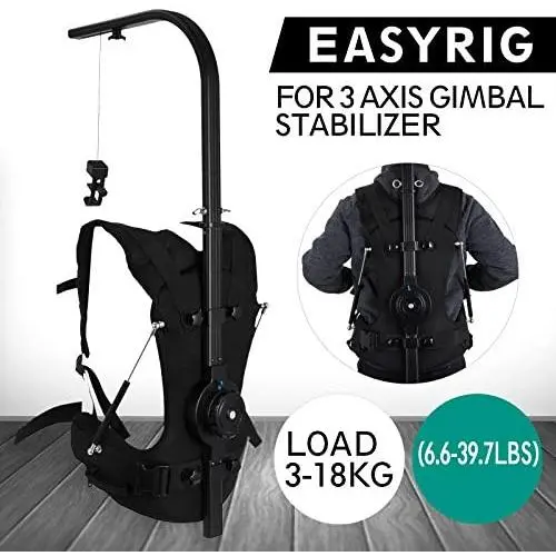 VEVOR Easy Rig Stabilizer Vest Professional Camera Video Film Support System for 3 Axis Stabilized Handheld Gimbal Backpack Body Pod Steadycam Stabilizer 3kg - 18kg / 6.6lb - 39.7lb Load Capacity VEVOR Easy Rig Stabilizer Vest Professional Camera Video Film Support System for 3 Axis Stabilized Handheld Gimbal Backpack Body Pod Steadycam Stabilizer 3kg - 18kg / 6.6lb - 39.7lb Load Capacity