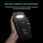 Solar Power Bank Portable Charger RAVPower 15000mAh Outdoor Dual USB External Battery Pack Power Pack and Flashlight (IPX4 Splashproof, Dustproof, Solar Panel Charging, DC5V/2A Input)