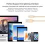 Marchpower iPhone Charger Lightning Cable 3Pack 3ft 6ft 10ft Nylon Braided USB Fast Charging Cord Compatible with iPhone 11 Pro X Xs Max XR 8 7 6 Plus iPad Pro Airpods and More, Gold