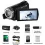 Camcorders ORDRO HDV-V12 HD 1080P Video Camera Recorder Infrared Night Vision Camera Camcorders with 16G SD Card and 2 Batteries Camcorders ORDRO HDV-V12 HD 1080P Video Camera Recorder Infrared Night Vision Camera Camcorders with 16G SD Card and 2 Batteries