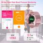 GOKOO Smart Watch Watches for Women Men Activity Fitness Tracker Blood Pressure Monitor Blood Sleep Tracker Heart Rate Monitor Step Calorie Waterproof Smartwatch Compatible with iOS and Android