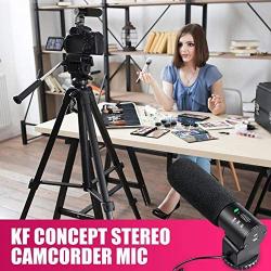Winterjoys Single-Channel Microphone, Concept Stereo Camcorder Microphone for DSLR Camera Computer Mobile Phone PC Interview Talk Recording Microphone.
