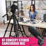 Winterjoys Single-Channel Microphone, Concept Stereo Camcorder Microphone for DSLR Camera Computer Mobile Phone PC Interview Talk Recording Microphone.