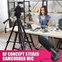 Winterjoys Single-Channel Microphone, Concept Stereo Camcorder Microphone for DSLR Camera Computer Mobile Phone PC Interview Talk Recording Microphone.