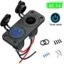 Quick Charge 3.0 USB Car Socket, Waterproof QC 3.0 Dual USB Car Charger with Touch Switch and One 200W Cigarette Lighter Adapter for Rocker Switch Panel on 12V/24V Car, Marine, Boat, Motorcycle, Truck Quick Charge 3.0 USB Car Socket, Waterproof QC 3.0 Dual USB Car Charger with Touch Switch and One 200W Cigarette Lighter Adapter for Rocker Switch Panel on 12V/24V Car, Marine, Boat, Motorcycle, Truck