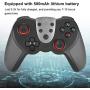 Mobile Gaming Controller, Wireless Mobile Controller Support for NFC, Vibration and Gyro Functions Bluetooth Gamepad for Switch/Switch Lite Console Cellphone Gamepad Accessories(Black)