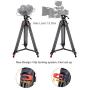 Heavy Duty Tripod Professional Video Tripod Aluminium 72inch with 360 Degree Fluid Head for Canon Nikon DSLR Camcorder Cameras