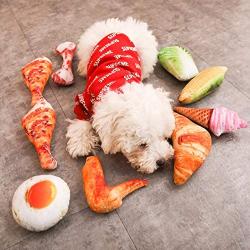 Kikos Squeaky Canvas Pet Toys 5pcs Pack