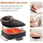 Snailax 2-in-1 Shiatsu Foot and Back Massager with Heat - Kneading Feet Massager Machine with Heating Pad, Back Massage Cushion or Foot Warmer,Massagers for Back,Leg,Foot Pain Relief