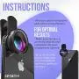 Spectiv 2 in 1 Phone Camera Lens Kit for iPhone, Samsung, Pixel, and Android (Upgraded Design), 0.6X Wide Angle + 15x Macro, Premium Design and Image Quality