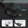 OQTIQ Magnetic Car Phone Mount, Dashboard Windshield Car Phone Holder with 7.5-Inch Long Arm, Strong Sticky Gel Suction Cup, Anti-Shake Stabilizer Compatible with iPhone 11 pro/11 pro max/XS/XR/X/8/7
