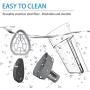 Handheld Vacuum Cleaner, Lightweight Portable Vacuum Cleaner with Powerful Cyclonic Suction, Rechargeable Li-ion with Stainless Steel Filter (Bagless) and 6 of Accessories