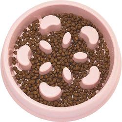 UPSKY Slow Feeder Dog Bowl Fun Feeder No Chocking Slow Feeder Bloat Stop Dog Food Water Bowl with Funny Pattern