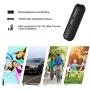Portable Air Compressor Mini Inflator Electric Pump for Car Bike Tires Shock Rechargeable Li-Ion Battery 150PSI Power Bank Ergonomic and Sleek Design Digital LCD, LED Emergency Light A2 (Black)