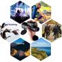 SMIZZE HD Monocular Telescope 12x50 High Definition BAK-4 FMC Glass Lens Waterproof Fogproof Shockproof One Hand Focus Durable Compact Starscope Bird-Watching Hunting Concerts Travel Wildlife Hiking