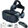 VR Headset Virtual Reality Headset 3D Glasses with 120°FOV, Anti-Blue-Light Lenses, Stereo Headset, for All Smartphones with Length Below 6.3 inch Such as iPhone & Samsung HTC HP LG etc.