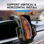 Miracase Cell Phone Holder for Car,Upgrade Dashboard & Windshield 360° Rotation One Button Car Phone Mount Holder Compatible iPhone Xs MAX/XS/XR/X/8plus/7/8/6,Galaxy S10/S9/S8,Google,Huawei(4”-6.5“)
