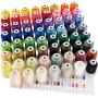 New brothreads 63 Brother Colors Polyester Embroidery Machine Thread Kit 500M (550Y) Each Spool for Brother Babylock Janome Singer Pfaff Husqvarna Bernina Embroidery and Sewing Machines