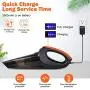 VACPOWER Handheld Vacuum Cleaner Cordless, Portable Hand Vacuum Powered by Li-ion Battery Rechargeable Quick Charge Tech, Mini Vacuum Cleaner with Strong Suction for Pet Hair, Home and Car Cleaning VACPOWER Handheld Vacuum Cleaner Cordless, Portable Hand Vacuum Powered by Li-ion Battery Rechargeable Quick Charge Tech, Mini Vacuum Cleaner with Strong Suction for Pet Hair, Home and Car Cleaning