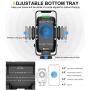 Wireless Charger Car Mount, Humixx 10W/7.5W Qi Wireless Car Fast Charger for Phone, Adjustable Car Phone Holder for Air Vent, Compatible with iPhone 11 Pro Max XS Max XR X 8 Plus S10+ S10e S9 Note 10