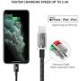 [2020 Upgraded] UNBREAKcable iPhone Charger Cable 3.3ft - [C89 Apple MFI Certified] Nylon Braided USB Fast Charging Cord Lightning Cable for iPhone 11 Pro Xs Max XR X 8 7 6s 6 SE iPad iPod - Black