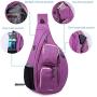 WANDF Sling Bag One Strap Backpack Travel Crossbody Backpack Water-Resistant