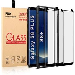 [2-Pack] Galaxy S8 Plus Screen Protector Glass [Easy Installation Tray], iAnder 3D Curved [Tempered Glass] Screen Protector for Galaxy S8 Plus S8+ [Case Friendly]