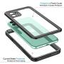 Vapesoon iPhone 11 Waterproof Case, Built-in Screen Protector 360 Full-Body Protection Clear Call Quality Heavy Duty Waterproof Shockproof Cover Case for iPhone 11 2019（6.1 Inch）-Black/Clear