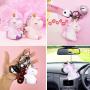 3 Pack Unicorn Phone Stand/Keychains/Squishies for Party Supplies - Multi-Functional Phone Holder - Desktop Cell Phone Adjustable Stand - Gift for Girls and Unicorn Theme Party (Unicorn/Keychains)