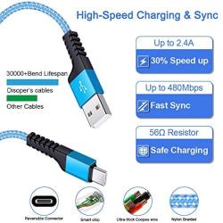 Car Charger, 2.4A USB C Car Adapter Dual Port with 6ft Fast Charging Cord for Samsung Galaxy S20 S20 Plus S20 Ultra S10e A50 A10e A20 Note 10 LG K51 Stylo 4 5 6 Google Pixel 4 4XL 3 XL Moto G8 G7 Play