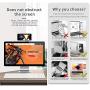 Magnetic Cellphone Mount, Side Mount Clip for Laptop : Fixed Clip on Flat and Slim Monitor or Laptop Monitor, Safty Cellphone Stand for Smartphone,Enjoying Dual Screen at The Same Time