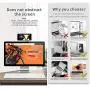 Magnetic Cellphone Mount, Side Mount Clip for Laptop : Fixed Clip on Flat and Slim Monitor or Laptop Monitor, Safty Cellphone Stand for Smartphone,Enjoying Dual Screen at The Same Time