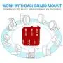 3M Sticky Adhesive Replacement for Magnetic Dashboard Car Mount Holder Base, VOLPORT 5 Pack Rectangle Heat Resistance Double Side Tape VHB Sticker Pads for Dash Magnet Phone Mounts & Ring Grip Socket