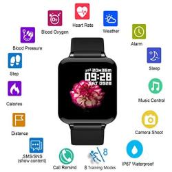 feifuns Smart Watch,Fitness Tracker with Heart Rate/Blood Pressure/Oxygen Monitor,1.3" Waterproof Health Exercise Watch Sleep Monitor Step Calorie Counter Fitness Watch for Men Women