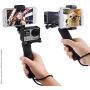 CamKix Stabilizing Hand Grip Compatible with GoPro Hero 8, 7, 6, 5, 4, 3+, 3 and DJI Osmo Action w/Dual Mount, Tripod Adapter and Universal Phone Holder - Record Videos with 2 Different Camera Angles