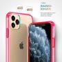 Mkeke Compatible with iPhone 11 Pro Max Case, Clear iPhone 11 Pro Max Cover Shock Absorption Phone Cases 6.5 inch-Red