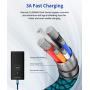 USB-C Cable 3A Fast Charging, JSAUX 3-Pack (10ft+6.6ft+3.3ft)USB A to Type C Charger Charge Nylon Braided Cord Compatible with Samsung Galaxy S10 S10E S9 S8 Plus Note 10 9 8,Moto Z,LG G8, USB C(Green)
