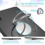 Finger Ring Stand, Lamicall Cell Phone Holder : Universal Phone Ring Cradle Kickstand Compatible with Phone Xs Max XR X 8 7 6 6s Plus 5s, Galaxy S8 S7 S6, All Android Smartphone - Sliver - 01