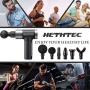 Massage Gun Deep Tissue, Hethtec Handheld Muscle Massager for Pain Relief, 5 Speed High-Intensity Vibration, LCD Touch Screen, Long Battery Life, Includes 6 Massage Heads and Carrying Case