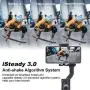 Hohem iSteady X - 3-Axis 0.5 lbs Lightweight Smartphone Gimbal Foldable Handheld Pocket Stabilizer Youtuber Vlogger Live Video for iPhone 11 Pro Max X XS, Android - Black