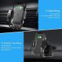 Wireless Car Charger, Phone Mount Holder Auto Clamping 10W/7.5W Qi Fast Charger Air Vent Windshield Dashboard Stand fits iPhone Xs/Xs Max/XR/X/8, Samsung Galaxy S10/S9/S8 by ViceTing (Black1)