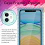 [4 Pack] UniqueMe 2 Pack Tempered Glass Privacy Screen Protector +2 Pack Tempered Glass Camera Lens Protector 9H Hardness for iPhone 11(6.1 inch)