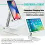 Cell Phone Stand for Desk, Fully Foldable Adjustable Desktop Phone Holder Compatible with iPhone 11 Pro XS Max XR 8 7 6S Plus, Samsung S20+ Note10, Tablets, Charging Accessories Cell Phone Stand for Desk, Fully Foldable Adjustable Desktop Phone Holder Compatible with iPhone 11 Pro XS Max XR 8 7 6S Plus, Samsung S20+ Note10, Tablets, Charging Accessories