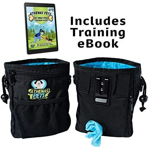 Athenas Pets Dog Treat Pouch, Best Treat Pouch and Dog Treat Bag; Great Dog Walking Bag and Dog Training Pouch, Dog Treat Pouch for Training with Poop Bag Dispenser, Treat Bag Includes Training eBook Athenas Pets Dog Treat Pouch, Best Treat Pouch and Dog Treat Bag; Great Dog Walking Bag and Dog Training Pouch, Dog Treat Pouch for Training with Poop Bag Dispenser, Treat Bag Includes Training eBook
