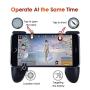 Mobile Game Controller [Upgrade Version Bundle] -Fortnite PUBG Mobile Controller with Gaming Trigger,Ergonomic Design Gaming Grip and Gaming Joysticks for Android iOS Phones