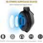 Gaming Headset-3.5MM Jack & USB Wired Over Ear Headphone with Mic and Stunning LED Light for PC,PS4,Xbox,Tablet,Smartphones-Noise-isolating/Stereo Sound/Soft Memory Earmuffs(Black)